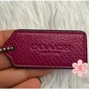 2" COACH Fob Bag Charm Hang tag Hangtag